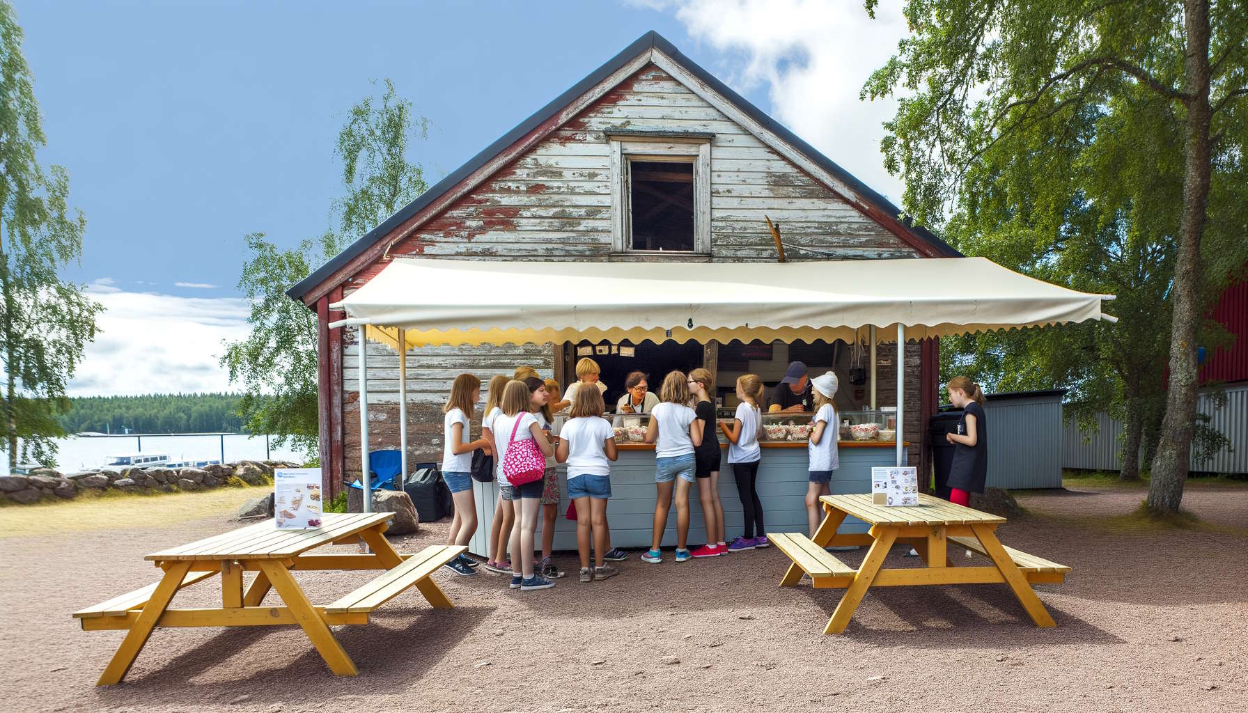 Kesäkahvila Ekniemen Lomakylässä